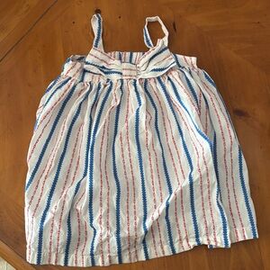 Old Navy Red and Blue Patterned Dress